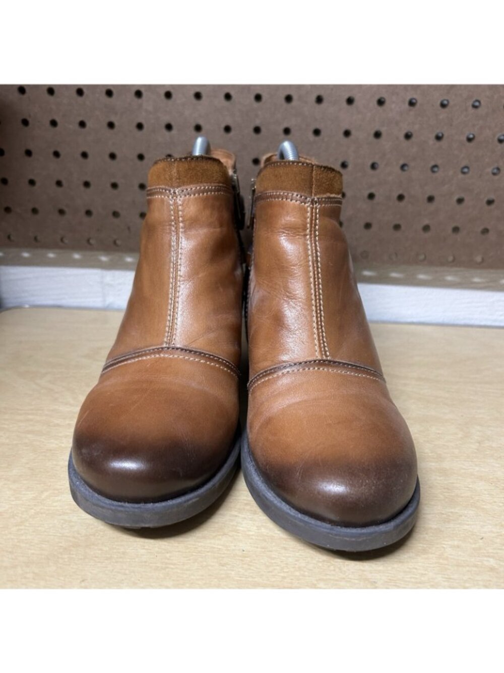 PIKOLINOS Le Mans Brown Leather Boots Size 38 Womens Side Zipper - Picture 2 of 9